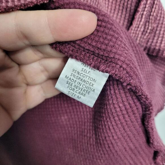 Grunge Mulberry long sleeve thermal boho goth emo sweater size medium - Picture 4 of 6